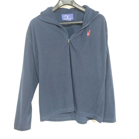 Johnnie O Pullover Mens Medium Blue Long Sleeve 1/4 Zip Mock Neck Golf Outdoor - Picture 2 of 9